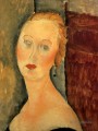Survie germaine avec boucles d’oreilles 1918 Amedeo Modigliani